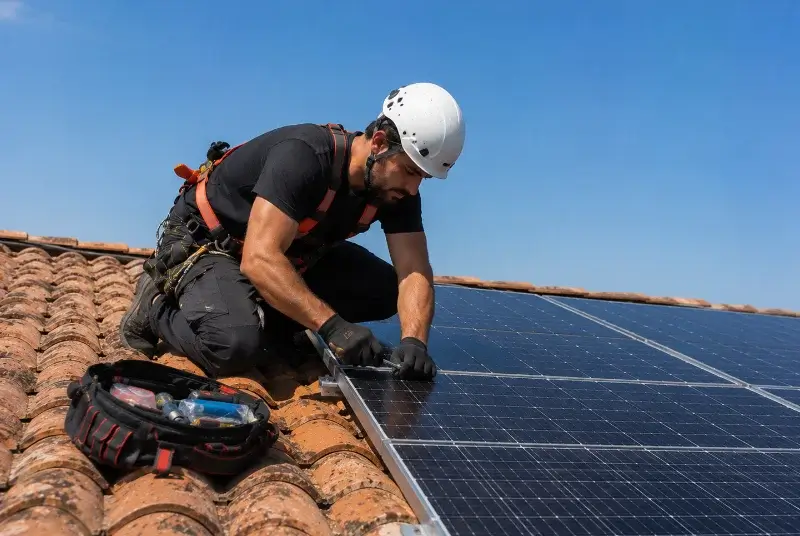 Maintenance et monitoring de panneaux solaires à Vallans